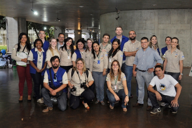 Equipes das Gestões Ambientais da STE no Dia Mundial do Meio Ambiente em Brasília. 